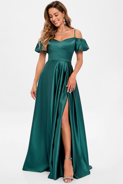Robe Portefeuille Satin Azur - gallery 3