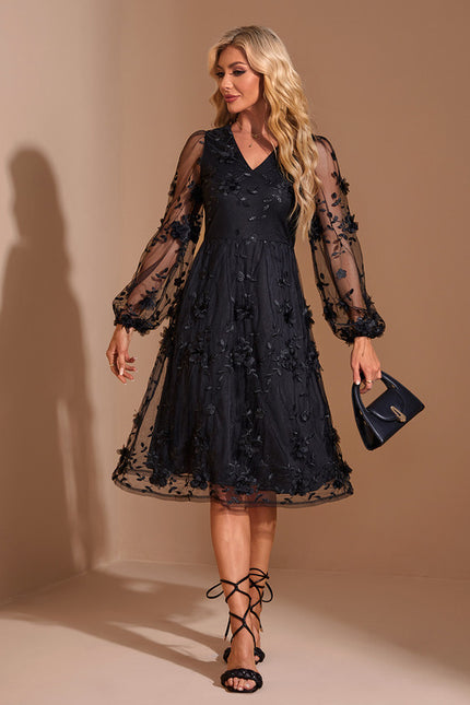 Robe Portefeuille Tulle Chic - gallery 4