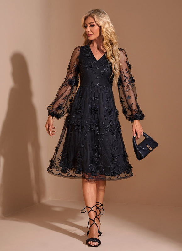 Robe Portefeuille Tulle Chic - gallery 4