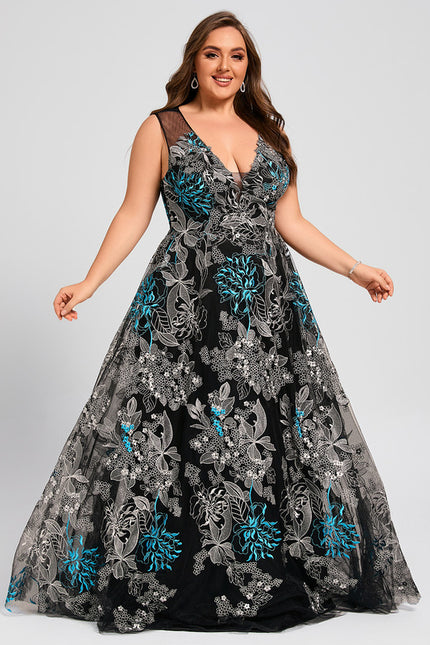 Robe Portefeuille Évasée Noire - gallery 7