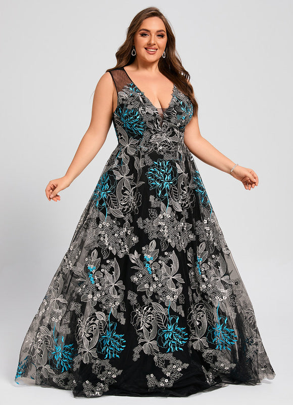Robe Portefeuille Évasée Noire - gallery 7