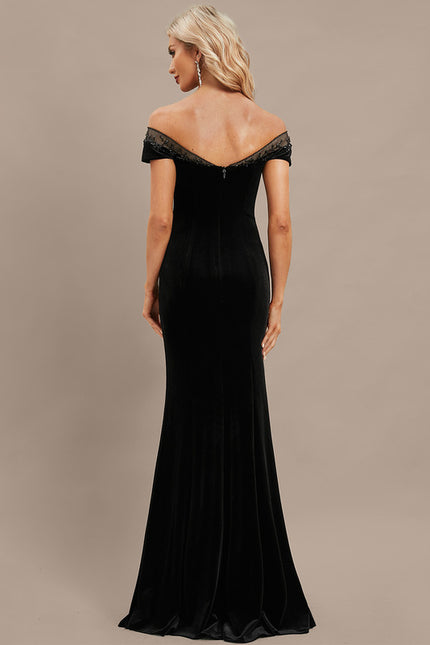 Robe Portefeuille Élégance Noire Florale - gallery 6