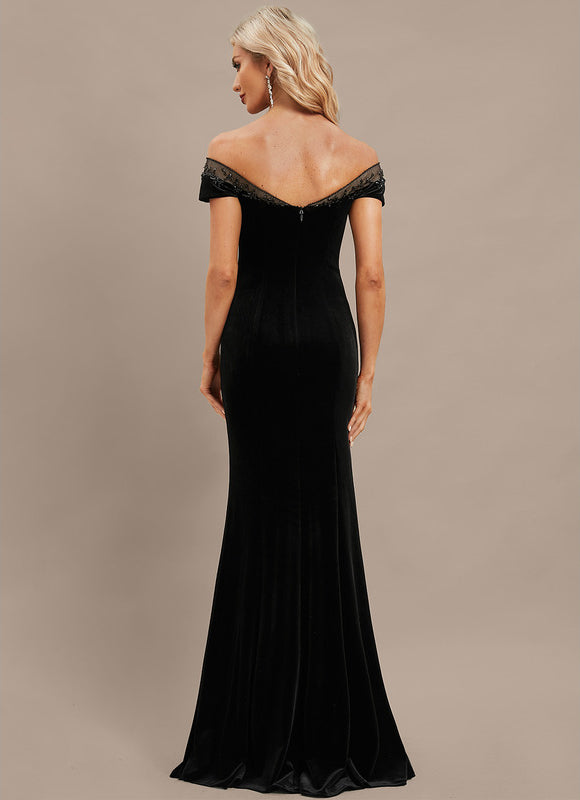 Robe Portefeuille Élégance Noire Florale - gallery 6