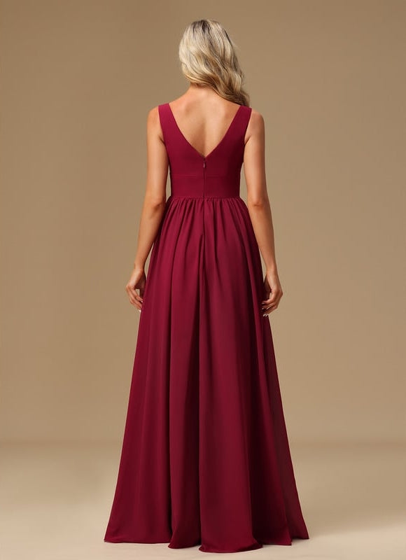 Robe Portefeuille Rose Drapée - gallery 3