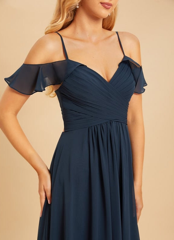 Robe Portefeuille Rose Drapée - gallery 5