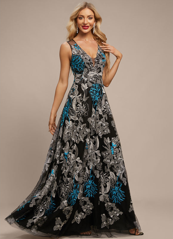 Robe Portefeuille Évasée Noire