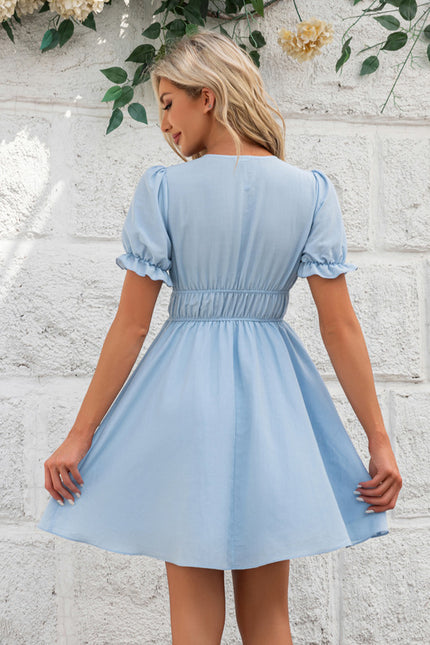Robe Portefeuille Aérienne Céleste - gallery 2