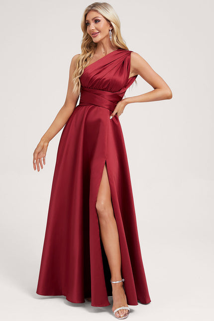 Robe Portefeuille Satin Évasée - gallery 5