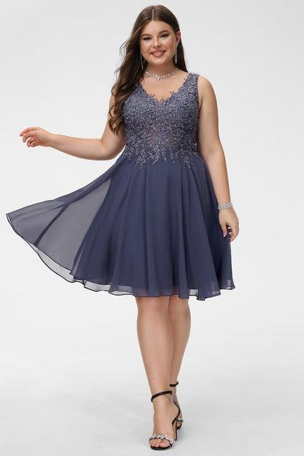 Robe Portefeuille Aérienne Bleu - gallery 6
