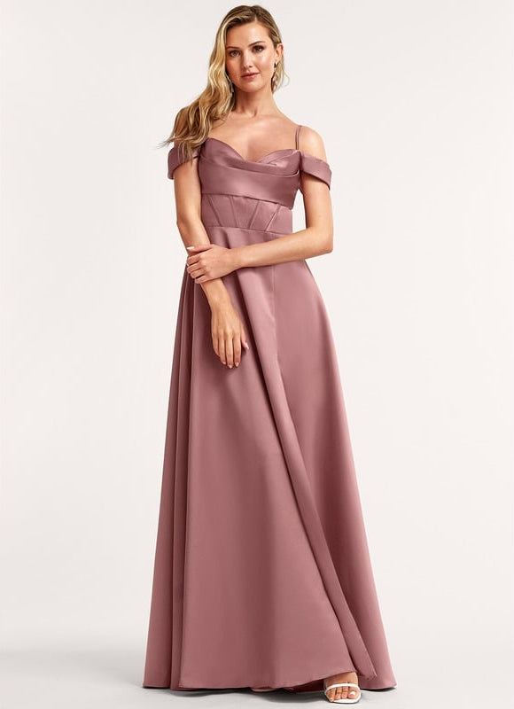 Robe Portefeuille Satin Rose - gallery 2