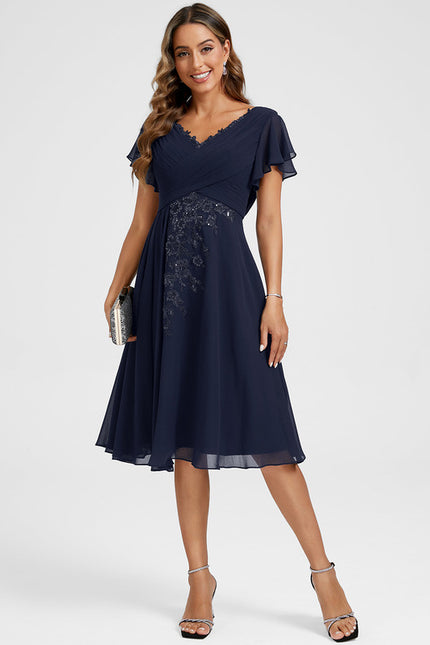 Robe Portefeuille Fluide Brodée - gallery 2