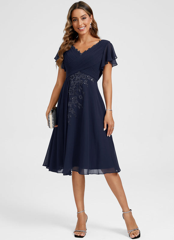 Robe Portefeuille Fluide Brodée - gallery 2
