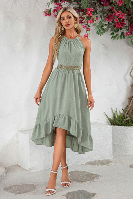 Robe Portefeuille Ailée Vert Deau - gallery 2