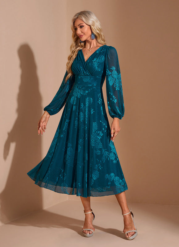 Robe Portefeuille Émeraude Fluide