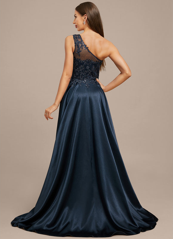 Robe Portefeuille Asymétrique Ornée - gallery 6