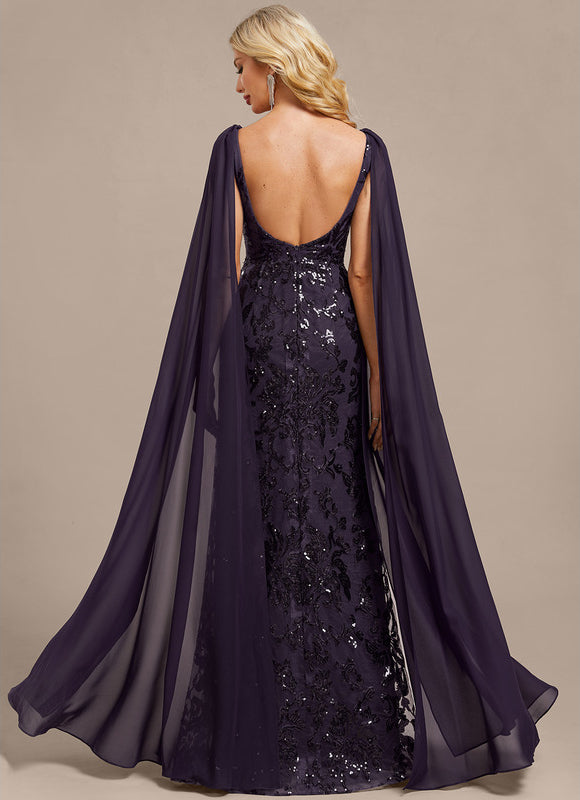 Robe Portefeuille Longue Scintillante - gallery 5