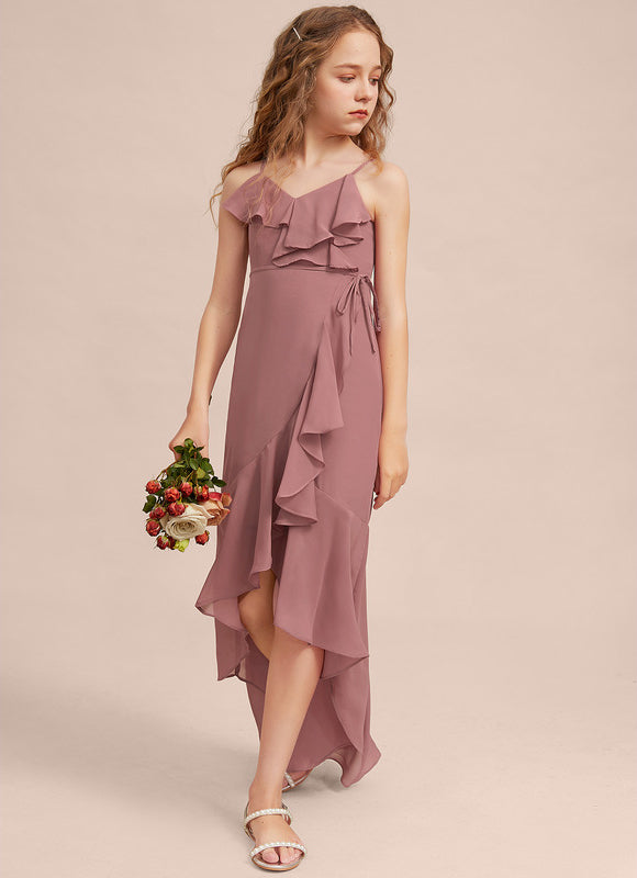 Robe Portefeuille Flottante Rosée - gallery 2