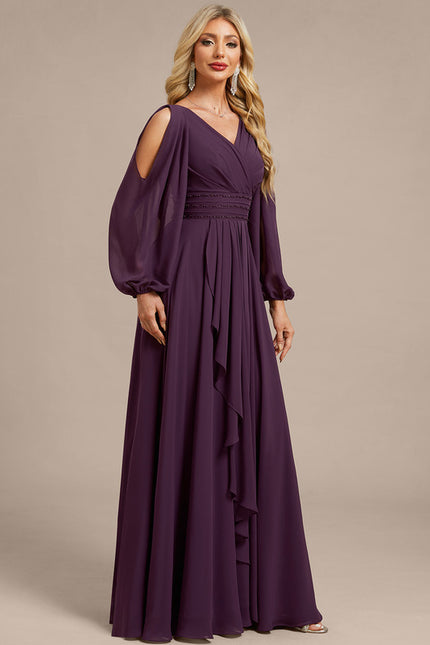 Robe Portefeuille Violette Aérienne - gallery 4