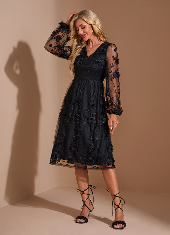 Robe Portefeuille Tulle Chic