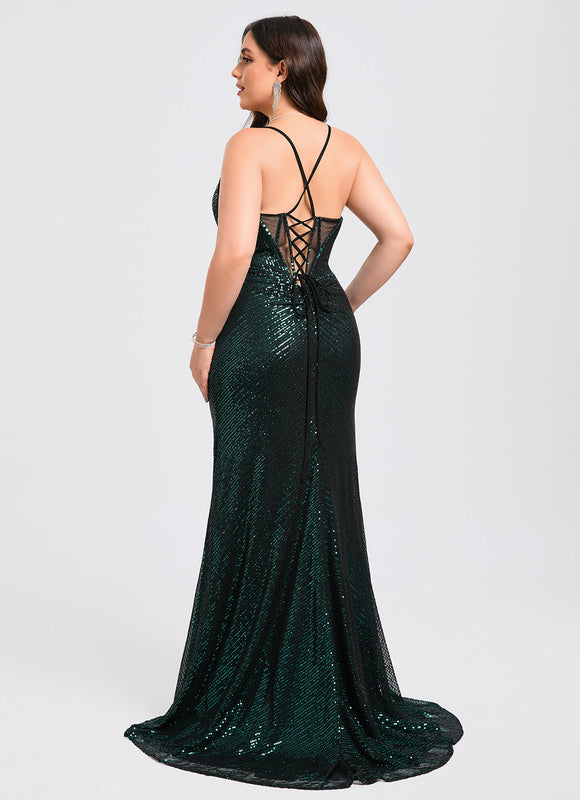 Robe Portefeuille Sirène Pailletée - gallery 6