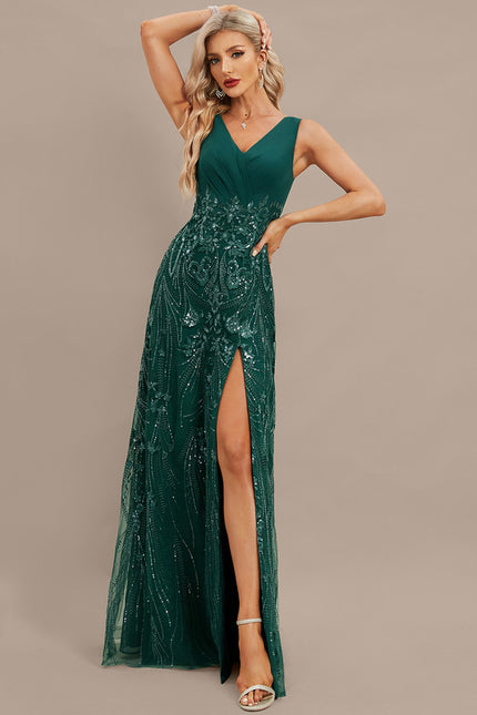 Robe Portefeuille Émeraude Chic