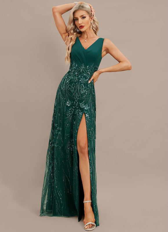 Robe Portefeuille Émeraude Chic