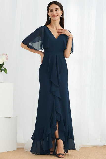 Robe Portefeuille Vaporeuse Marine