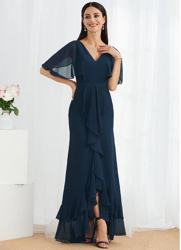 Robe Portefeuille Vaporeuse Marine