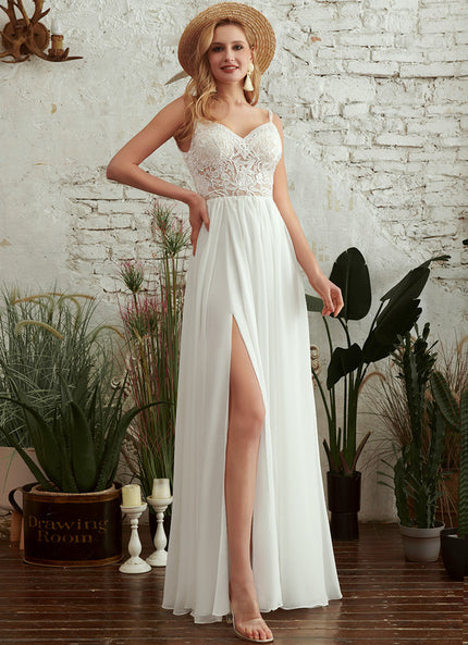 Robe Portefeuille Éthérée Blanche