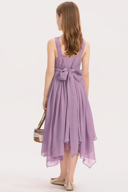 Robe Portefeuille Asymétrique Lavande - gallery 4