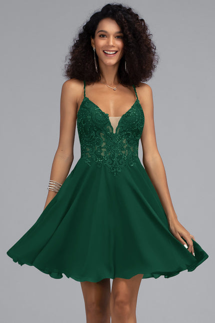 Robe Portefeuille Émeraude Festive