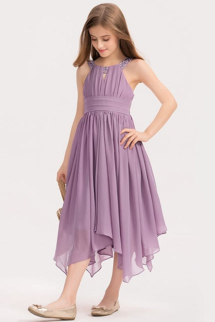 Robe Portefeuille Asymétrique Lavande - gallery 2