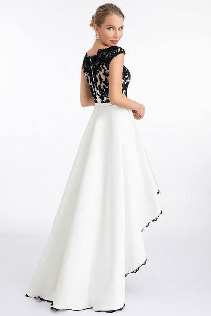 Robe Portefeuille Satinée Contrastée - gallery 7