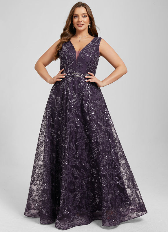 Robe Portefeuille Violet Pailleté - gallery 9
