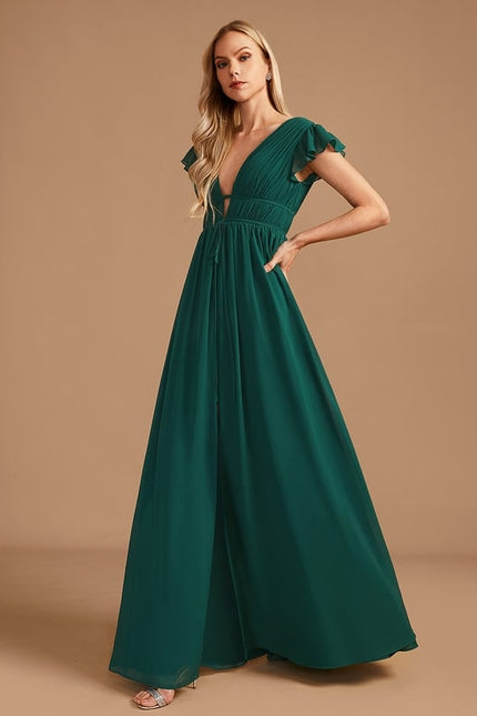Robe Portefeuille Rose Drapée - gallery 5