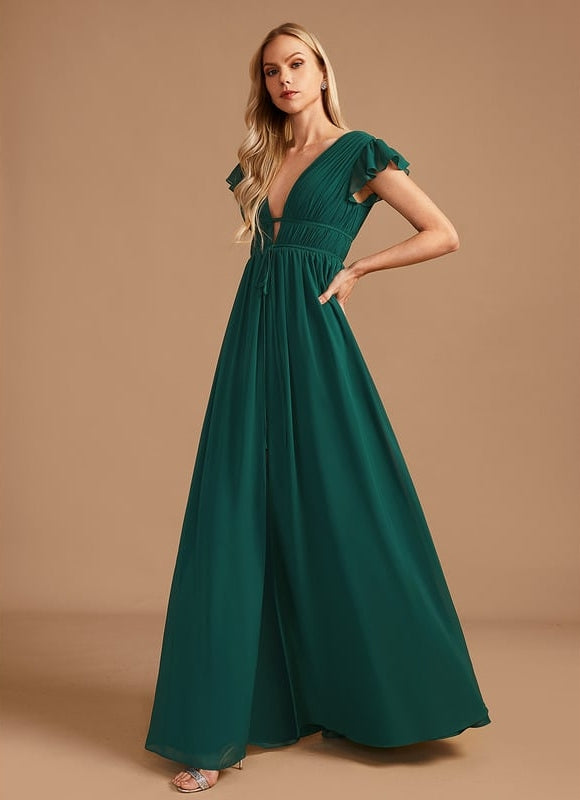 Robe Portefeuille Rose Drapée - gallery 5