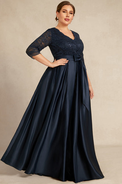 Robe Portefeuille Satinée Nocturne - gallery 6