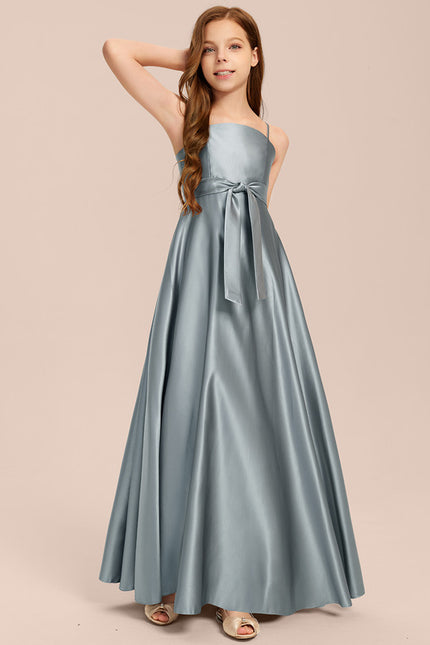 Robe Portefeuille Satin Azur - gallery 3