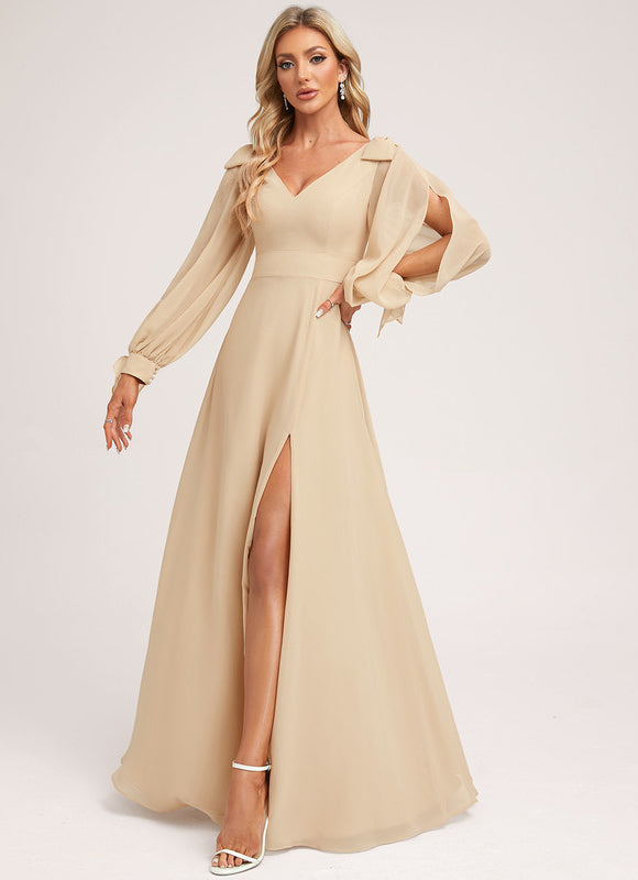 Robe Portefeuille Sable Éthérée - gallery 2