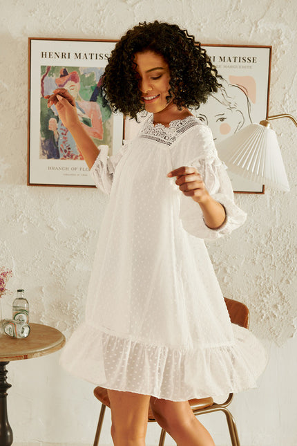 Robe Portefeuille Aérée Blanchie - gallery 3
