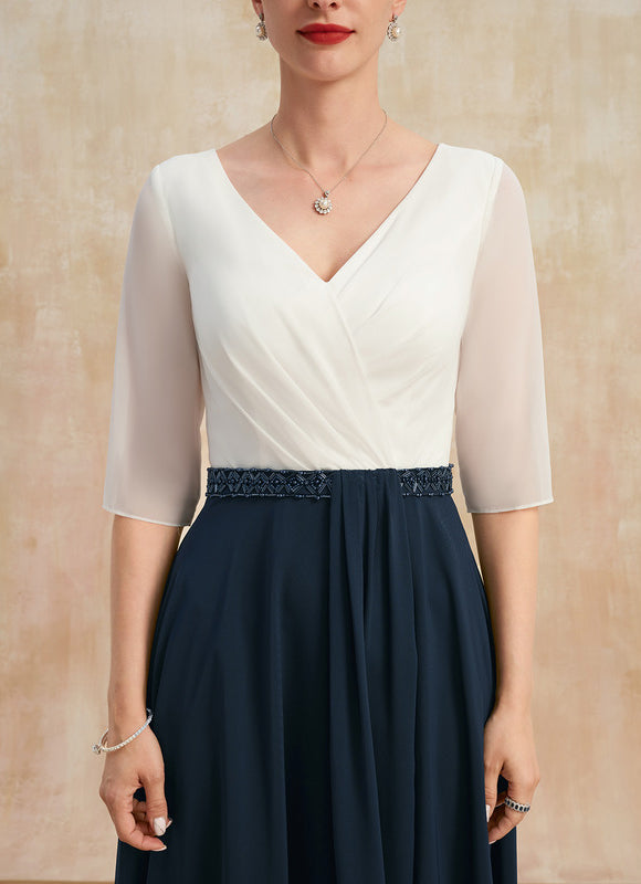 Robe Portefeuille Bleue Marine - gallery 6