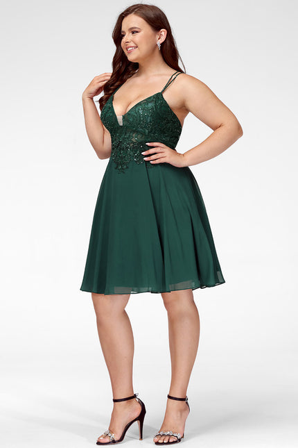 Robe Portefeuille Émeraude Festive - gallery 9
