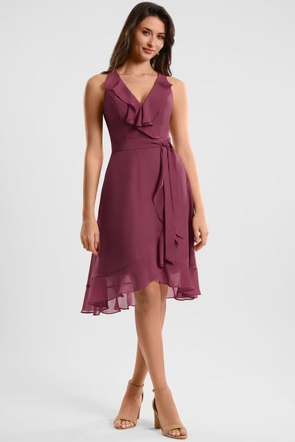 Robe Portefeuille Fluide Verte
