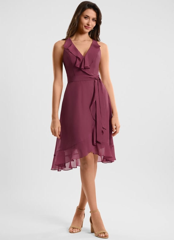 Robe Portefeuille Fluide Verte