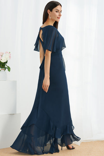 Robe Portefeuille Vaporeuse Marine - gallery 3