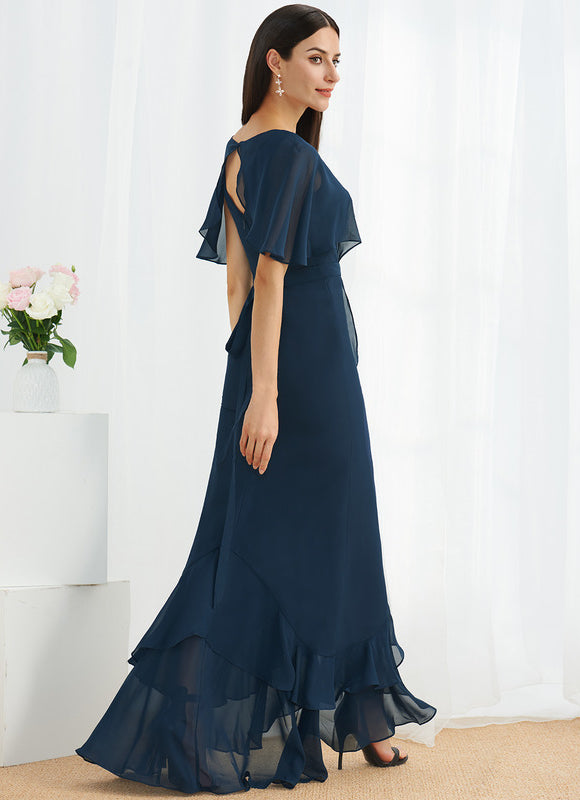 Robe Portefeuille Vaporeuse Marine - gallery 3