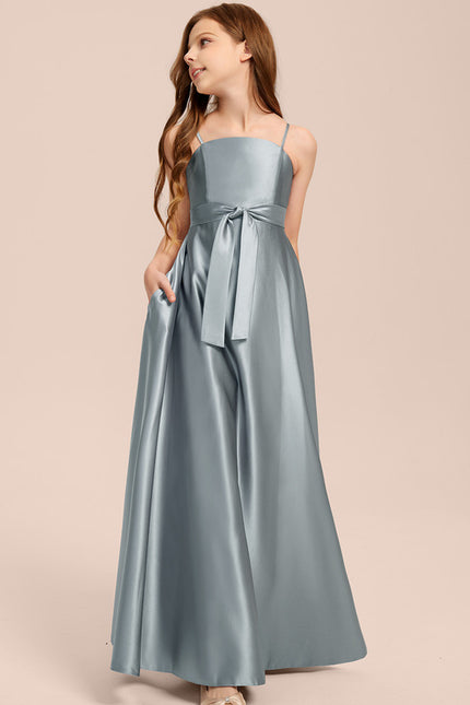 Robe Portefeuille Satin Azur - gallery 2