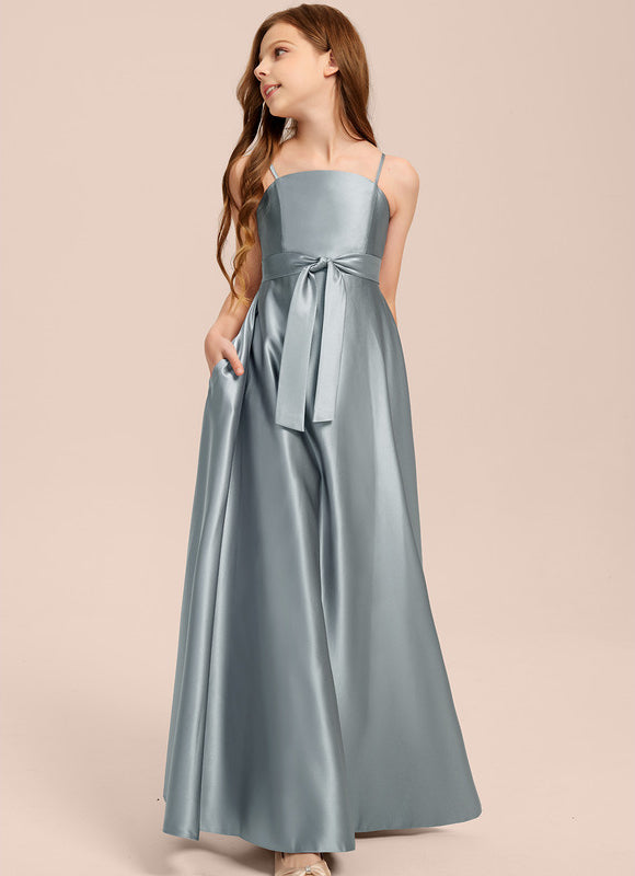 Robe Portefeuille Satin Azur - gallery 2