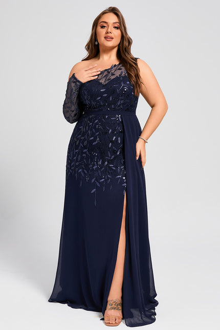 Robe Portefeuille Asymétrique Scintillante - gallery 9
