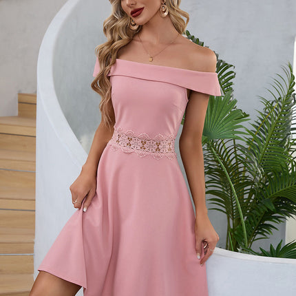 Robe Portefeuille Rose Décontractée